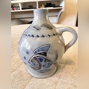 WESTERWALD German Salt-Glazed Stoneware Candle Holder